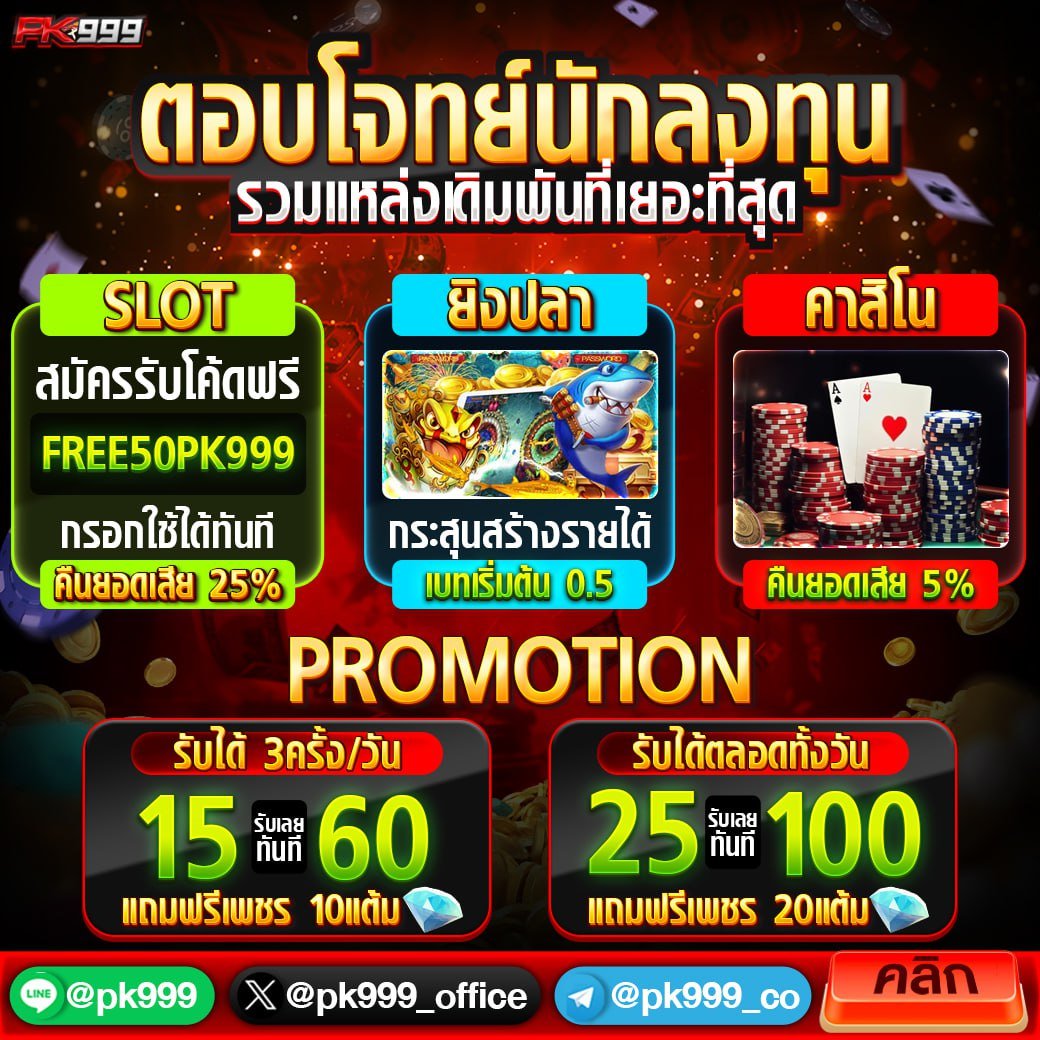 หมูพิกซี่ คาสิโนออนไลน์ ฝากถอนเร็ว โบนัสแจกโชคใหญ่ทุกวัน